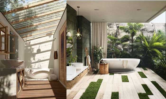 Những mẫu phòng tắm “hớ hênh” chuẩn xịn cho thiết kế Resort